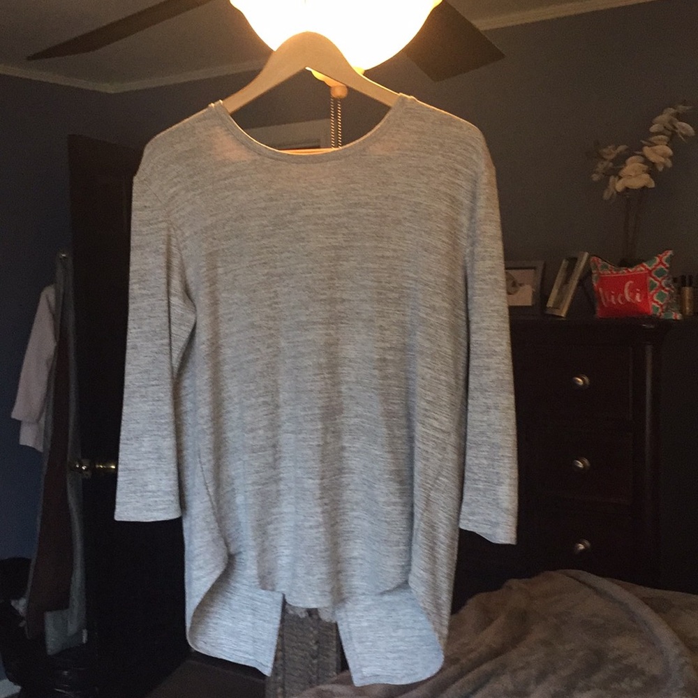 RD Style asymmetrical Gray Top
